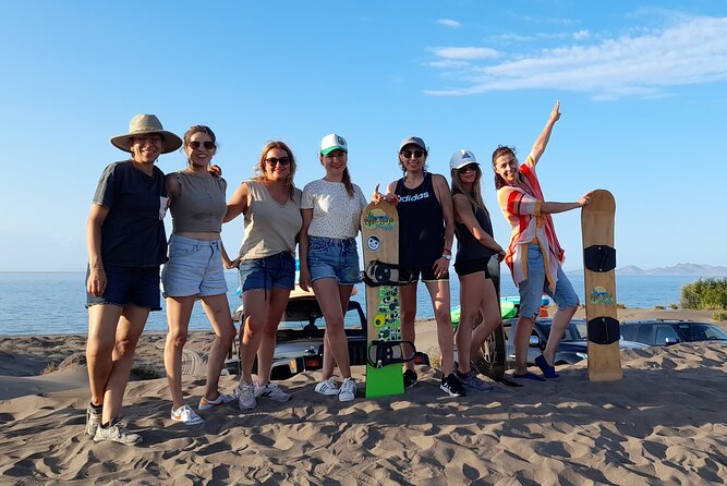 Sandboarding in the Mogote Dunes in Mexico - Sunset timing changes the mood