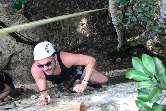 Selva Maya Eco Adventure Park: Ziplining, Hanging Bridges, Rappelling and Cenote - The rock pyramid and rappel