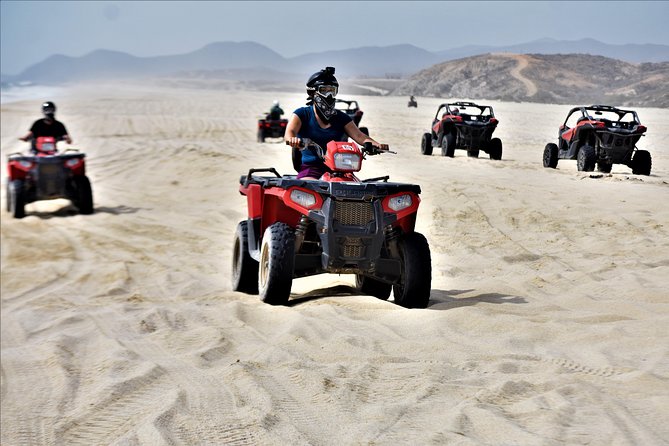 Single ATV Tour from Migriño Beach & Desert - Getting set up with safety gear and a locker
