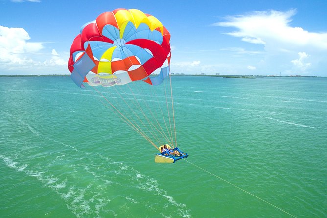 Skyrider Parasailing Tour with Panoramic View of Cancun - A high seat above Nichupte Lagoon