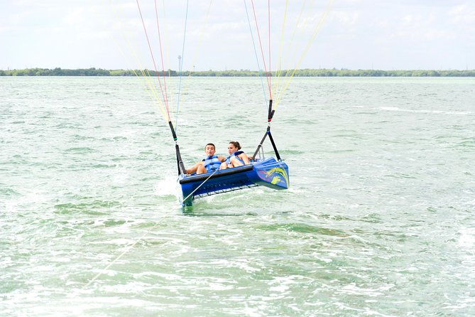 Skyrider Parasailing Tour with Panoramic View of Cancun - The boat ride and safety briefing