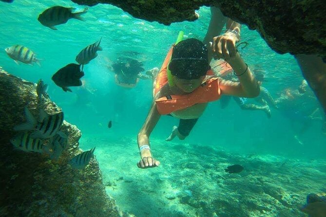 Snorkeling in Isla Mujeres and Underwater Museum - The beach-club stop brings the day back to shore
