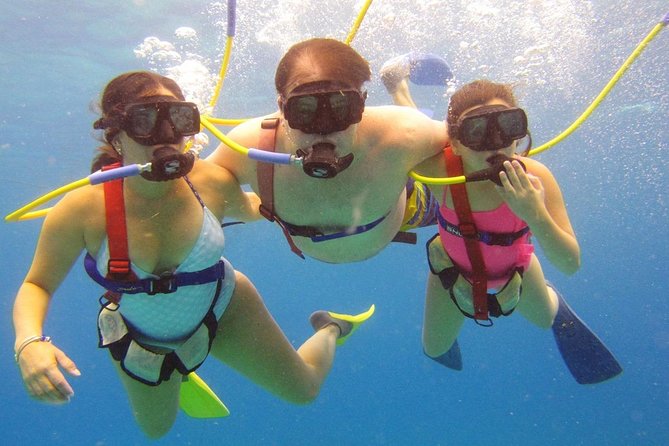 SNUBA Cozumel Underwater Adventure inside Chankanaab National Park - Learning the equipment before entering the water