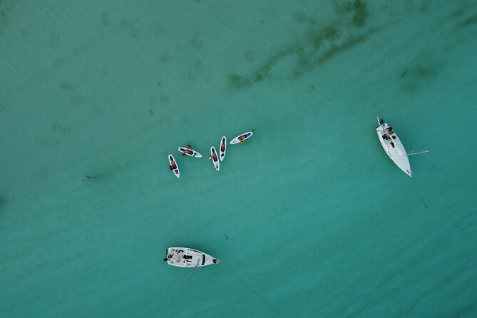 Sunrise on Paddleboard with breakfast in the lagoon of 7 colors - Bird Island, a stop with a purpose
