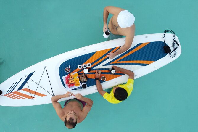 Sunrise on Paddleboard with breakfast in the lagoon of 7 colors - The Black Cenote adds a darker note