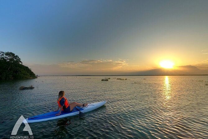 Sunrise Paddle Quest: Embrace the Dawn on Bacalar's Waters - Coffee and a 10-minute SUP lesson at The Yak Lake House