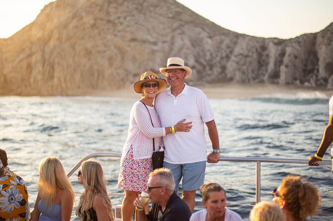 Sunset Cruise in Los Cabos with Jazz and Wine - Pelican Rock and Lover’s Beach come first