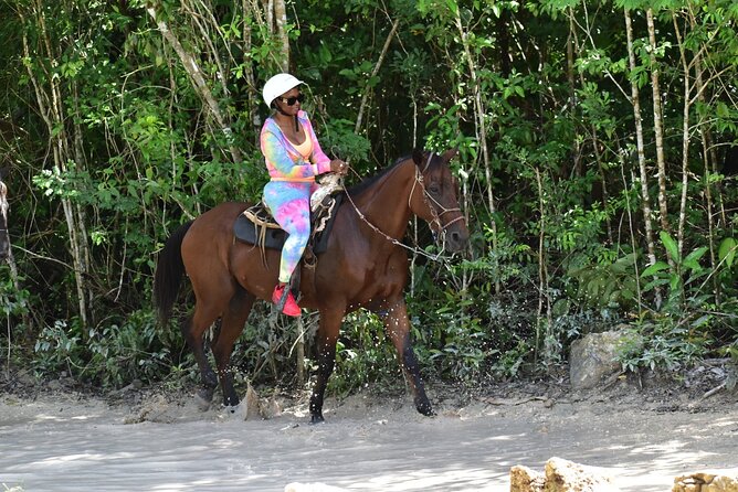 Tequila Tasting, Horseback Riding,ATV, Ziplines Cenote and Lunch - Zip lines first: friendly for beginners