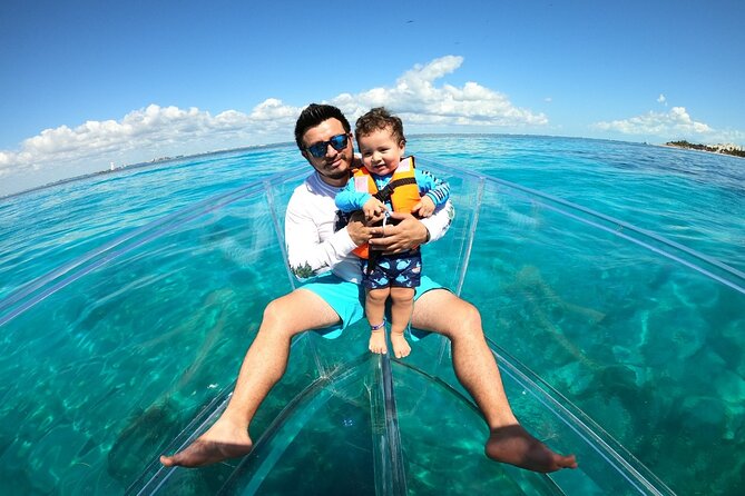 Tour Isla Mujeres excursion in Collective Transparent Boat - Starting at Marina Bartolomé