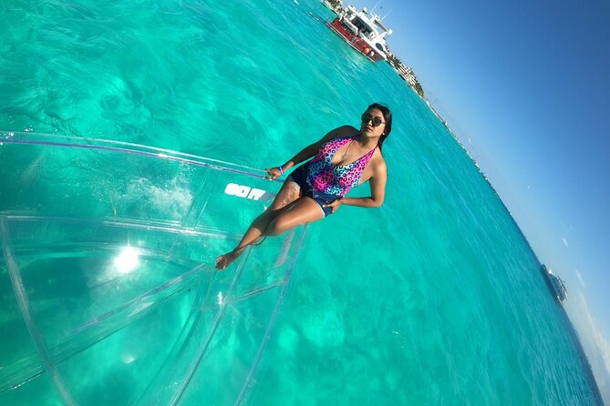 Tour Isla Mujeres excursion in Collective Transparent Boat - La Carbonera and the canal into Isla Mujeres