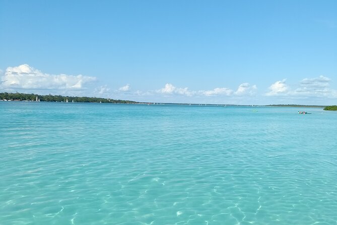 Tour of the Lagoon of Bacalar on pontoon -Collective- - Canal de los Piratas is the main swimming stop