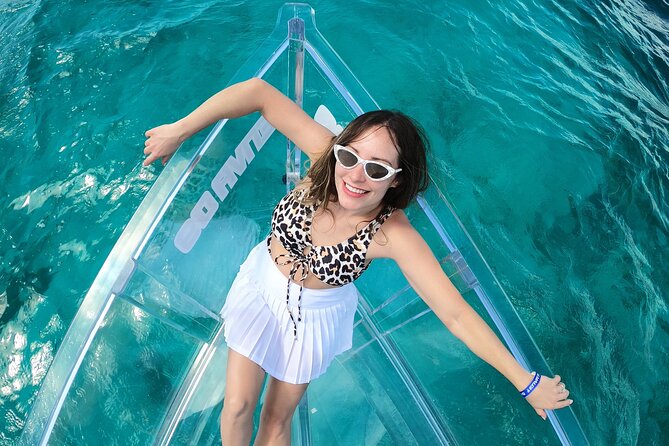Tour to Arch in the only Clear Boat in Cabo Cruise Hotel PICKUP! - Pelican Rock and Cabo’s beaches