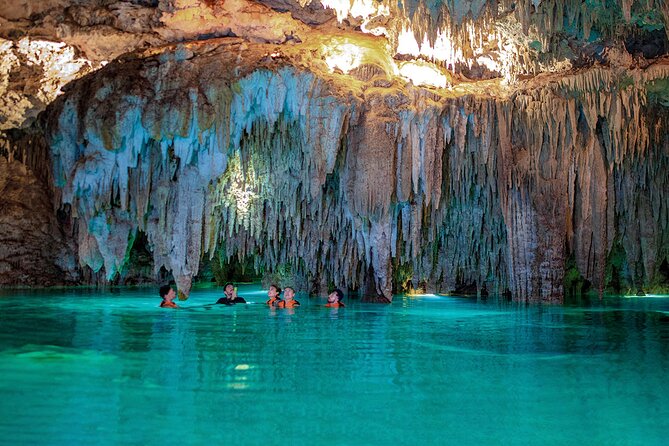 Tulum Guided Tour, Magical Cenote, Lagoon Snorkeling and Beachside Lunch - The best parts of the day at a glance