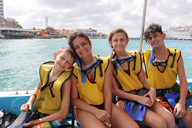 VIP Private Glass Bottom Boat and Snorkeling, 3 Reefs in Cozumel - Paraiso Reef provides the longer swim