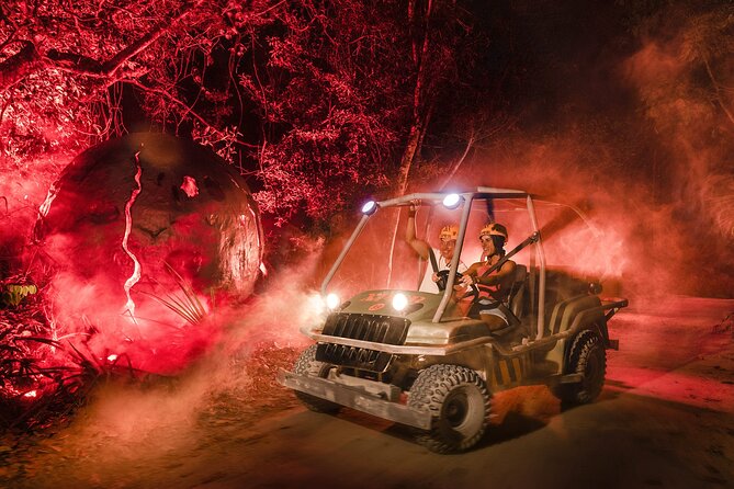 Xplor Fuego with Buffet Style Dinner and transportation - What Xplor Fuego feels like after dark