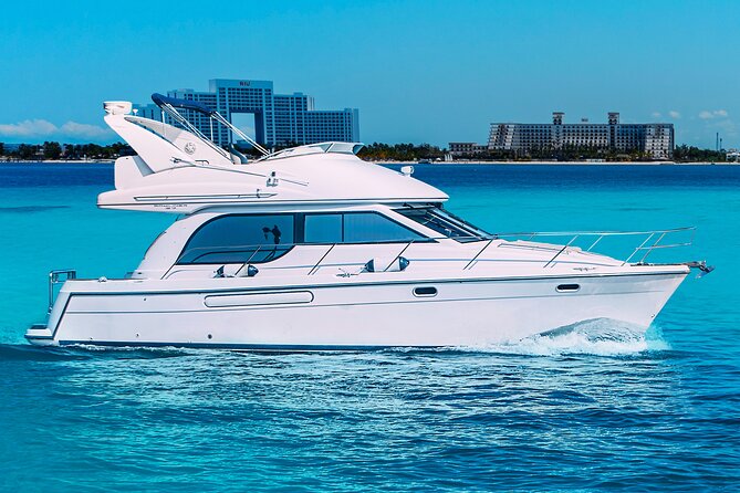 Yacht Meridian 40FT Best Private Rental in Cancun - Price, Group Size, and the Extra Marina Fee